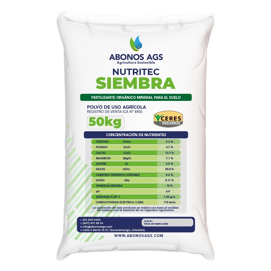 Producto NUTRITEC SIEMBRA